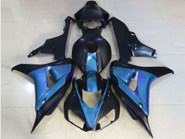 Matte Black & Light Blue 2006-2007 CBR1000RR Motorcycle Fairings
