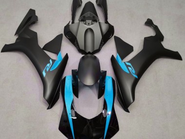 Matte Black & Light Blue 2015-2019 R1 Motorcycle Fairings
