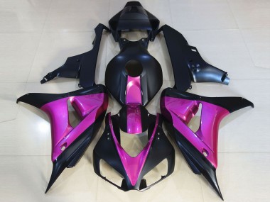 Matte Black & Pink 2006-2007 CBR1000RR Motorcycle Fairings