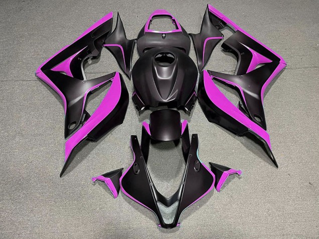 Matte Black & Pink 2007-2008 CBR600RR Motorcycle Fairings