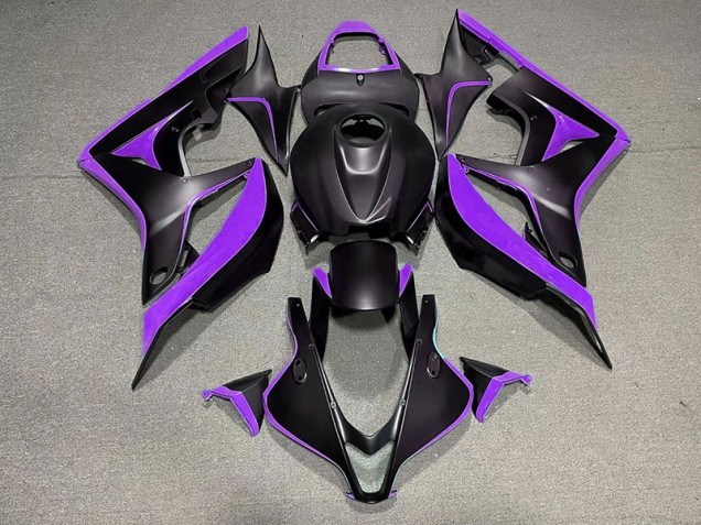 Matte Black & Purple 2007-2008 CBR600RR Motorcycle Fairings