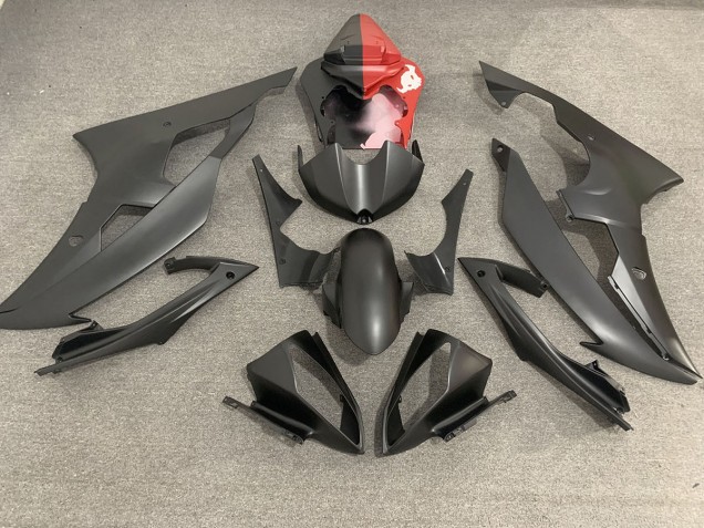 Matte Black & Red 2008-2016 R6 Motorcycle Fairings
