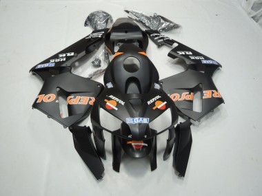 Matte Black Repsol 2003-2004 CBR600RR Motorcycle Fairings