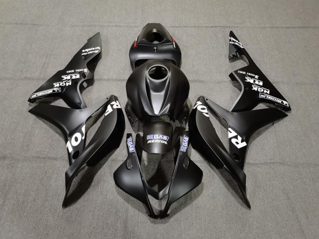 Matte Black Repsol 2007-2008 CBR600RR Motorcycle Fairings