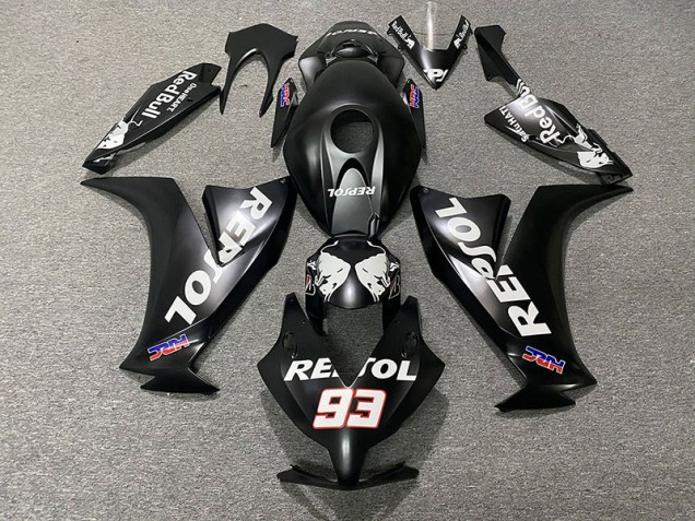 Matte Black Repsol 2012-2016 CBR1000RR Motorcycle Fairings