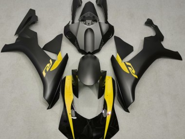 Matte Black & Yellow 2015-2019 R1 Motorcycle Fairings