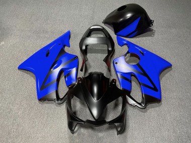 Matte Black and Blue 2001-2003 CBR600 F4i Motorcycle Fairings