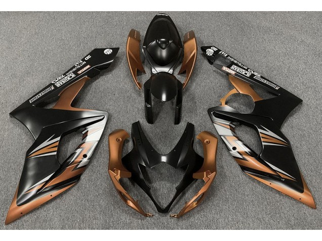 Matte Black and Bronze 2005-2006 GSXR 1000 Motorcycle Fairings