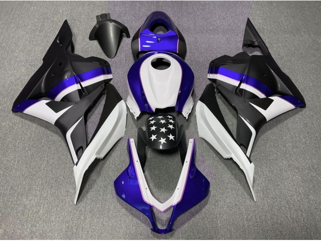 Matte Black and Dark Blue Star 2009-2012 CBR600RR Motorcycle Fairings