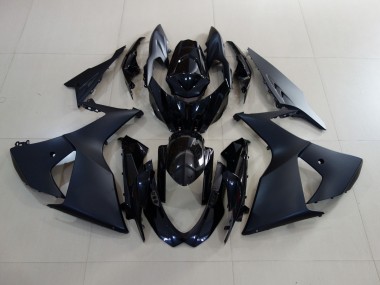 Matte Black and Gloss Black 2009-2016 GSXR 1000 Motorcycle Fairings