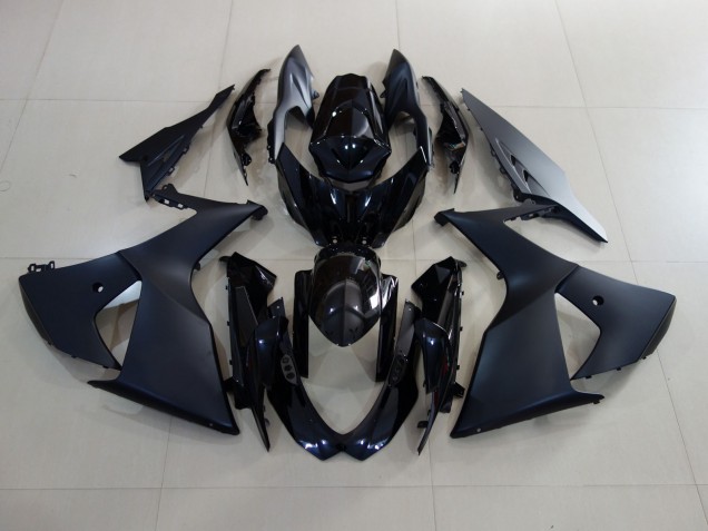 Matte Black and Gloss Black 2009-2016 GSXR 1000 Motorcycle Fairings