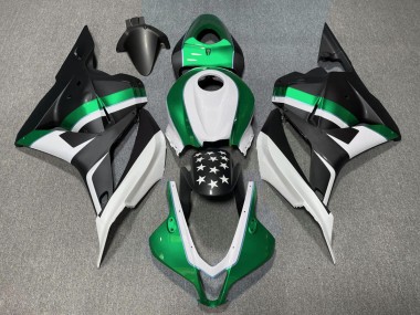 Matte Black and Green Star 2009-2012 CBR600RR Motorcycle Fairings