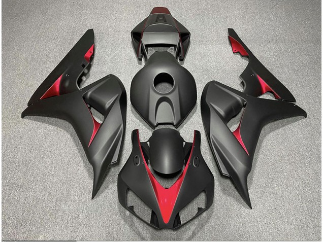 Matte Black and Light Blue 2006-2007 CBR1000RR Motorcycle Fairings