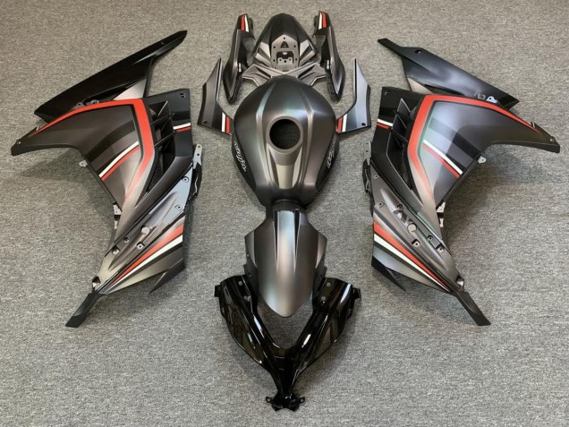 Matte Black and Red 2013-2018 Ninja 300 Motorcycle Fairings Matte Black and Red 2013-2018 Ninja 300 Motorcycle Fairings