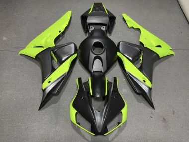 Matte Grey Black and Green 2006-2007 CBR1000RR Motorcycle Fairings