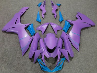 Matte Purple & Blue 2011-2024 GSXR 600-750 Motorcycle Fairings