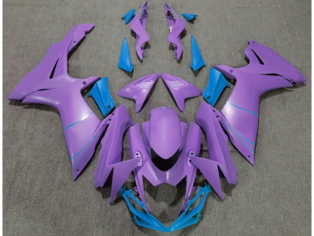 Matte Purple & Blue 2011-2024 GSXR 600-750 Motorcycle Fairings