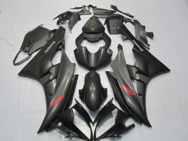 Matte Black Red Decal 2006-2007 R6 Motorcycle Fairings