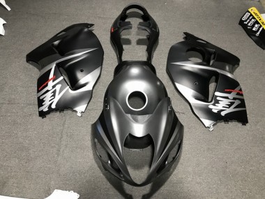 Matte Silver / Black 1997-2007 GSXR 1300 Hayabusa Motorcycle Fairings