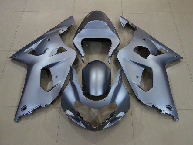 Matte Silver 2001-2003 GSXR 600-750 Motorcycle Fairings