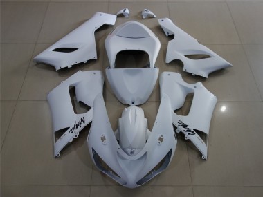 Matte White 2005-2006 ZX6R Motorcycle Fairings