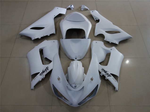 Matte White 2005-2006 ZX6R Motorcycle Fairings