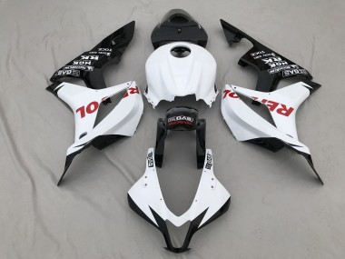 Matte White & Red Repsol 2007-2008 CBR600RR Motorcycle Fairings