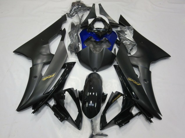 Matte and Blue 2008-2016 R6 Motorcycle Fairings
