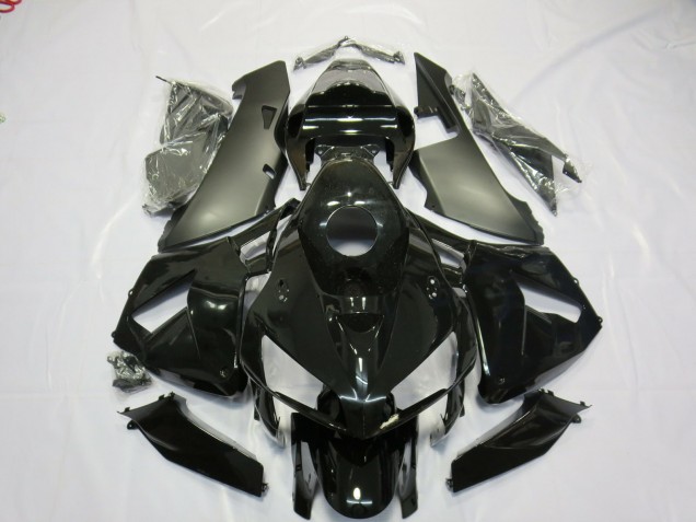 Matte and Gloss Black 2005-2006 CBR600RR Motorcycle Fairings Matte and Gloss Black 2005-2006 CBR600RR Motorcycle Fairings