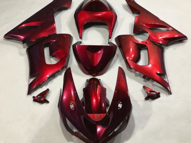 Metallic Red 2005-2006 ZX6R Motorcycle Fairings