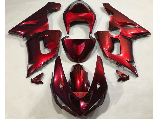 Metallic Red 2005-2006 ZX6R Motorcycle Fairings