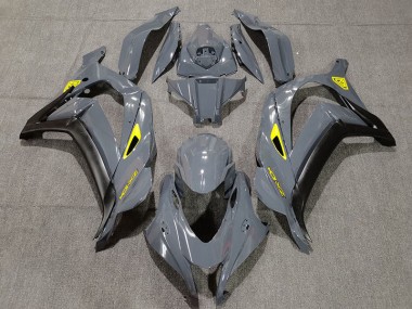 Nardo Grey & Black 2016-2019 ZX10R Motorcycle Fairings