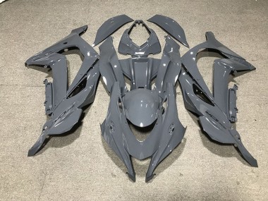 Nardo Grey Black Logo 2016-2019 ZX10R Motorcycle Fairings