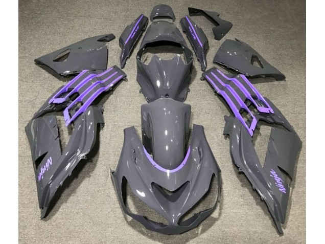 Nardo Grey & Purple 2012-2021 ZX14R Motorcycle Fairings