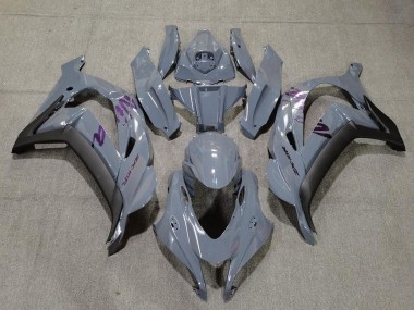 Nardo Grey & Purple 2016-2019 ZX10R Motorcycle Fairings