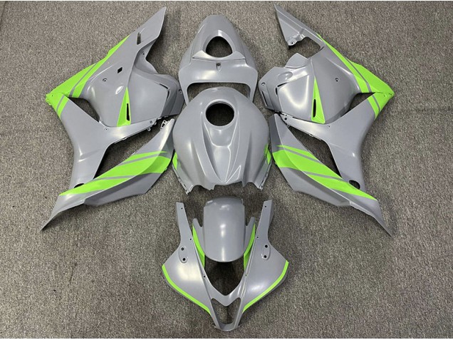 Nardo Grey and Green 2009-2012 CBR600RR Motorcycle Fairings