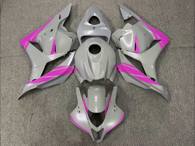 Nardo Grey and Pink 2009-2012 CBR600RR Motorcycle Fairings