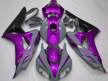 Nardo Grey and Purple 2006-2007 CBR1000RR Motorcycle Fairings