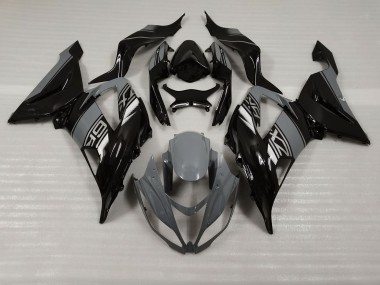 Nardo and Black 2013-2018 ZX6R Motorcycle Fairings