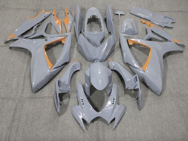 Nardo and Orange Trim 2006-2007 GSXR 600-750 Motorcycle Fairings