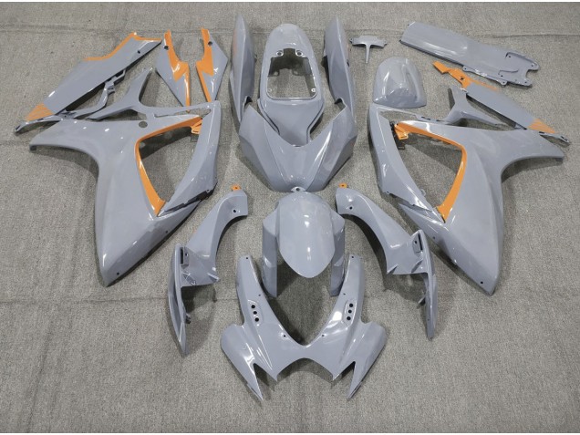 Nardo and Orange Trim 2006-2007 GSXR 600-750 Motorcycle Fairings