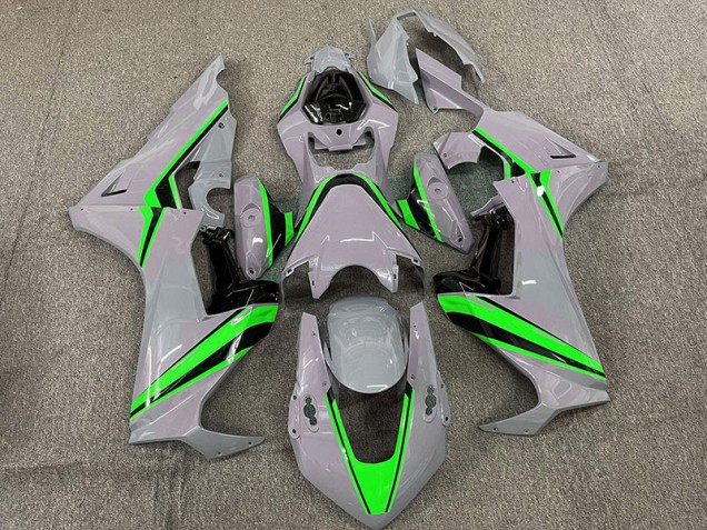 Nardo with Green Stripes 2017-2023 CBR1000RR Motorcycle Fairings