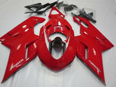 OEM Style Gloss Red 2007-2014 Ducati 848 1098 1198 Motorcycle Fairings