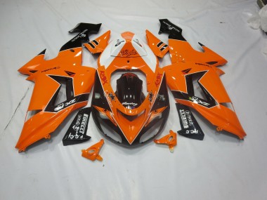 Orange Black 2006-2007 ZX10R Motorcycle Fairings