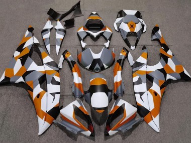 Orange Camo Plain 2008-2016 R6 Motorcycle Fairings