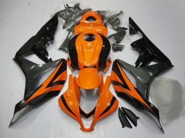 Orange Grey and Black 2007-2008 CBR600RR Motorcycle Fairings