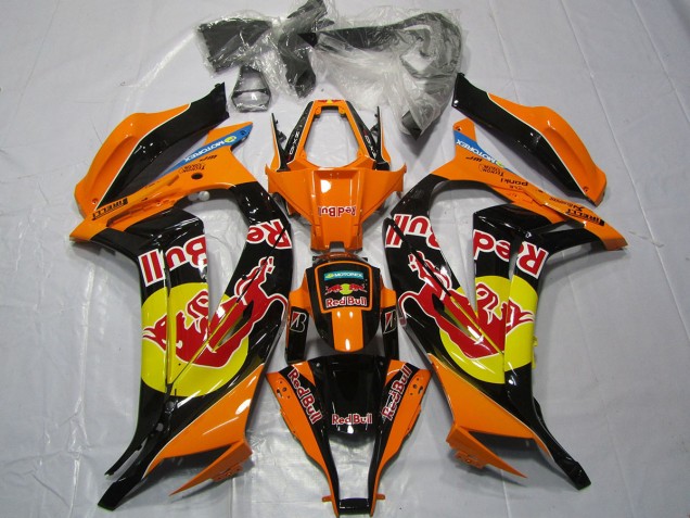 Orange Red bull 2011-2015 ZX10R Motorcycle Fairings