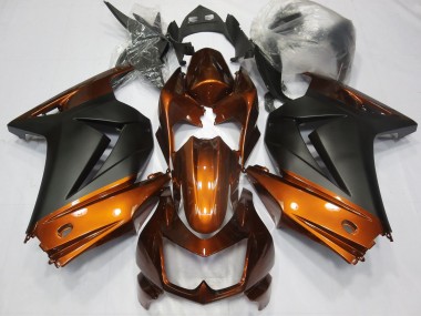 Orange and Matte Black 2008-2012 Ninja 250 Motorcycle Fairings