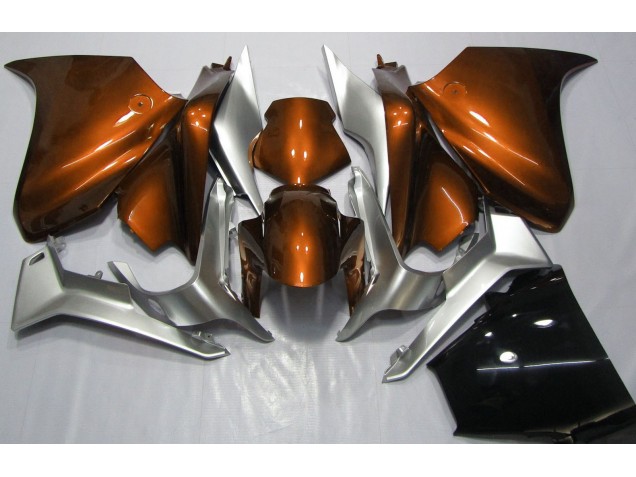 Orange and Silver 2010-2013 VFR1200 Motorcycle Fairings