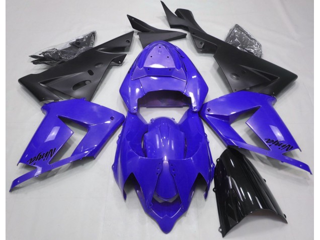 Pearl Blue & Black 2004-2005 ZX10R Motorcycle Fairings Pearl Blue & Black 2004-2005 ZX10R Motorcycle Fairings
